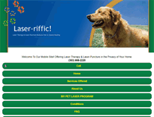 Tablet Screenshot of laser-riffic.com